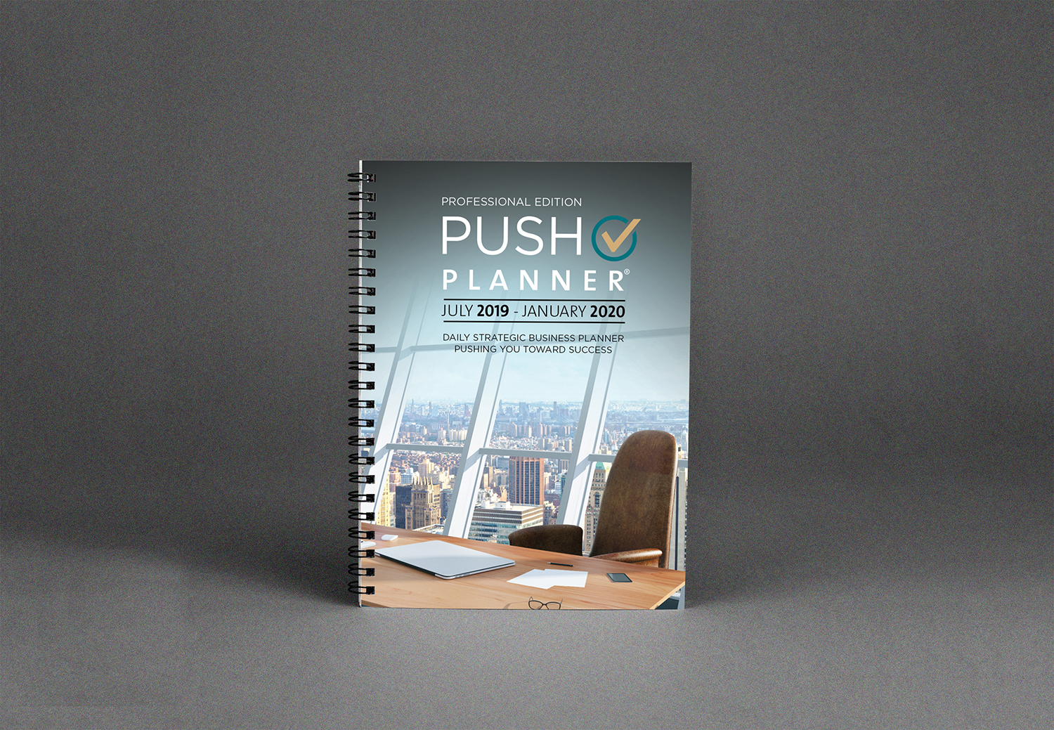 Push Planner Cover Mockup